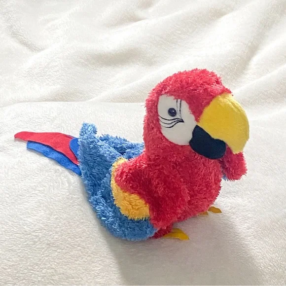 Gabby Red Parrot Soft Plush Toy from Douglas Toys - Picture 2 of 5